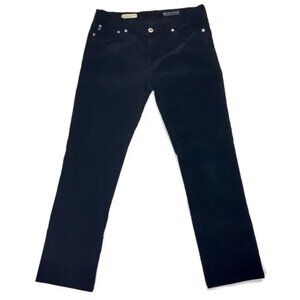 AG Jeans Premiere Skinny Straight Leg Corduroy Stretch Cotton Navy Size 27
